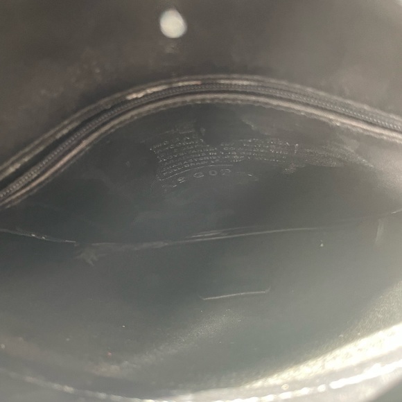 GUC Coach Chelsea Swingpack/Saddle Black Leather Crossbody Purse - Picture 11 of 11